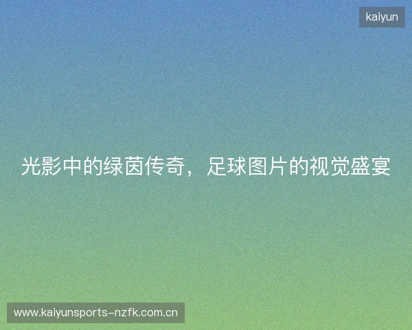 光影中的绿茵传奇，足球图片的视觉盛宴